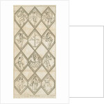 Betley Glass Window - Morris Dancers: engraving, nd [?18th cent] by I Jones