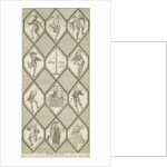 Betley Glass Window - Morris Dancers: engraving, nd [1751-1790] by John Keyse Sherwin