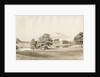 Betley Hall: sepia wash drawing, Oct 1820 by Cornelius Varley