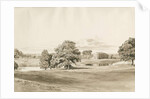 Betley Hall: sepia wash drawing, Oct 1820 by Cornelius Varley
