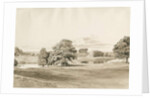 Betley Hall: sepia wash drawing, Oct 1820 by Cornelius Varley