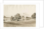 Betley Hall: sepia wash drawing, Oct 1820 by Cornelius Varley