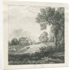 Eccleshall - Biana Hall: pen and ink drawing, nd [c 1830] by School English