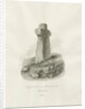 Biddulph Hall - cross : sepia drawing, 1847 by John Buckler