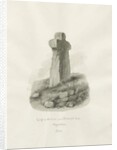 Biddulph Hall - cross : sepia drawing, 1847 by John Buckler