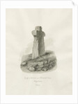 Biddulph Hall - cross : sepia drawing, 1847 by John Buckler