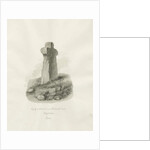 Biddulph Hall - cross : sepia drawing, 1847 by John Buckler