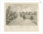 Bishton Hall: sepia drawing, 1841 by John Buckler