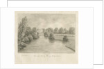 Bishton Hall: sepia drawing, 1841 by John Buckler