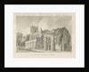 Blithfield Church: sepia drawing, 1824 by John Buckler