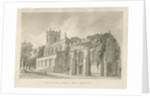 Blithfield Church: sepia drawing, 1824 by John Buckler