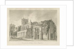 Blithfield Church: sepia drawing, 1824 by John Buckler