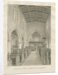 Interior of Blithfield Church by John Chessell Buckler