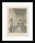 Interior of Blithfield Church by John Chessell Buckler