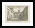 Blithfield Hall - Courtyard: sepia drawing, 1823 by John Buckler