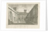 Blithfield Hall - Courtyard: sepia drawing, 1823 by John Buckler
