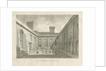 Blithfield Hall - Courtyard: sepia drawing, 1823 by John Buckler