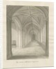 Blithfield Hall - Cloisters: sepia drawing, 1823 by John Buckler