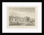 Blithfield Hall: sepia drawing, 1823 by John Buckler
