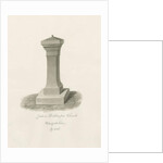 Font in Bobbington Church: sepia drawing, 1846 by John Buckler