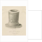 Font in Bradley Church by John Buckler