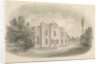Brewood Grammar School: sepia drawing, nd [c 1842] by John Buckler