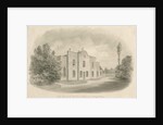 Brewood Grammar School: sepia drawing, nd [c 1842] by John Buckler
