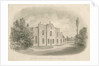 Brewood Grammar School: sepia drawing, nd [c 1842] by John Buckler