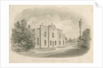 Brewood Grammar School: sepia drawing, nd [c 1842] by John Buckler