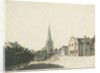 Brewood Grammar School: coloured pen drawing, nd [?19th cent] by School English
