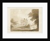 Brewood - Long Birch Hall: sepia drawing, 1838 by Thomas Peploe Wood