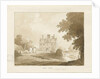 Brewood - Long Birch Hall: sepia drawing, 1838 by Thomas Peploe Wood