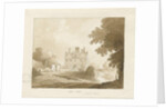Brewood - Long Birch Hall: sepia drawing, 1838 by Thomas Peploe Wood