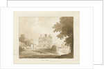 Brewood - Long Birch Hall: sepia drawing, 1838 by Thomas Peploe Wood