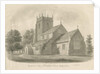 Broughton Church: sepia drawing, 1843 by John Buckler