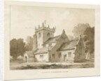 Broughton Church : sepia drawing, 1838 by Thomas Peploe Wood