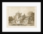 Broughton Church : sepia drawing, 1838 by Thomas Peploe Wood