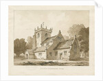 Broughton Church : sepia drawing, 1838 by Thomas Peploe Wood
