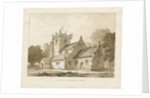 Broughton Church : sepia drawing, 1838 by Thomas Peploe Wood