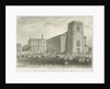 Burslem - St. John's Church: sepia drawing, 1844 by John Buckler