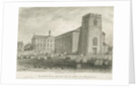 Burslem - St. John's Church: sepia drawing, 1844 by John Buckler