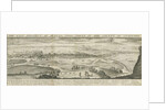 Burton-upon-Trent Bridge and Town: engraving, nd [1696-1779] by Samuel Buck