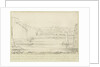 Burton-upon-Trent Bridge and Town: pen drawing, nd [c 1817] by John Allport