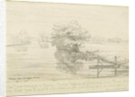 Burton-upon-Trent - Trent river: pen and ink drawing, nd [1799-1854] by John Allport