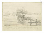 Burton-upon-Trent - Trent river: pen and ink drawing, nd [1799-1854] by John Allport