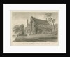 Burton-upon-Trent Abbey: sepia drawing, 1839 by John Buckler