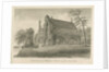Burton-upon-Trent Abbey: sepia drawing, 1839 by John Buckler