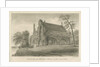 Burton-upon-Trent Abbey: sepia drawing, 1839 by John Buckler