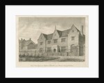 Burton-upon-Trent - Grammar School: sepia drawing, 1839 by John Buckler
