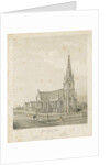 Burton-upon-Trent - Christ Church and Schools: engraving, nd [1789-1850] by Charles Joseph Hullmandel